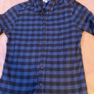 Blue lightweight flannel